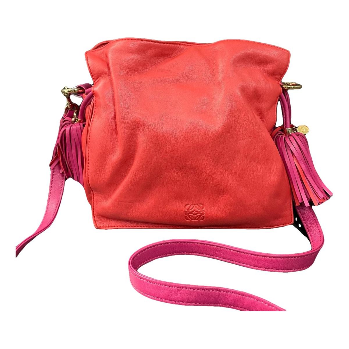 Flamenco leather crossbody bag