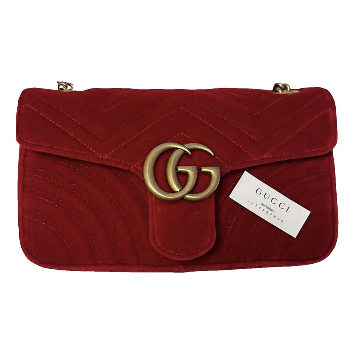 GG Marmont Flap velvet crossbody bag