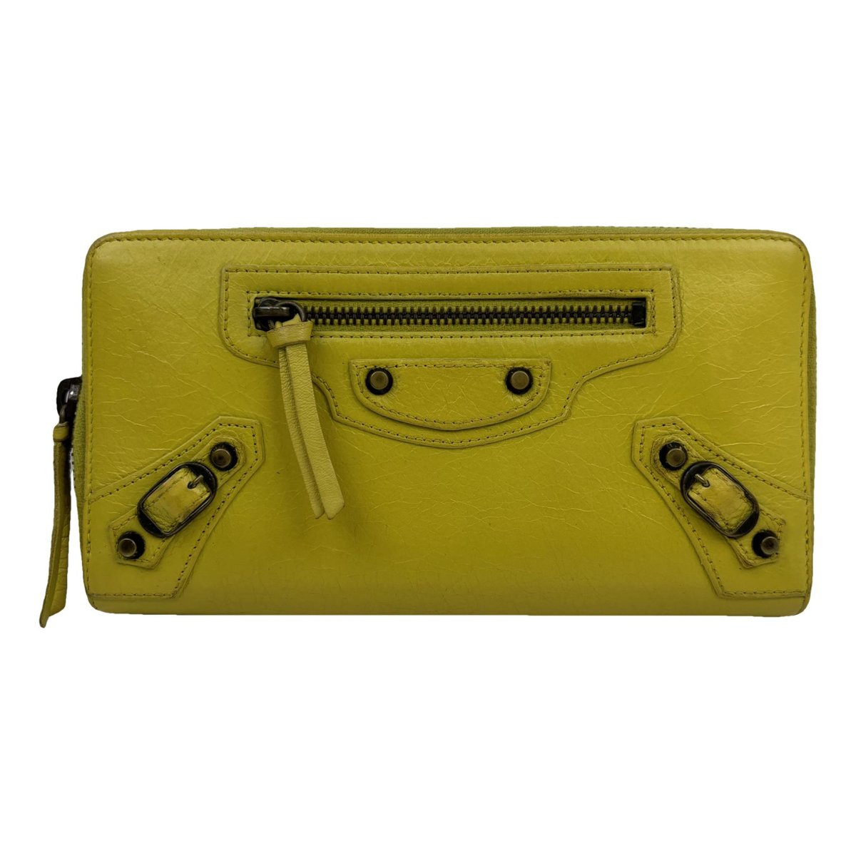 City leather handbag