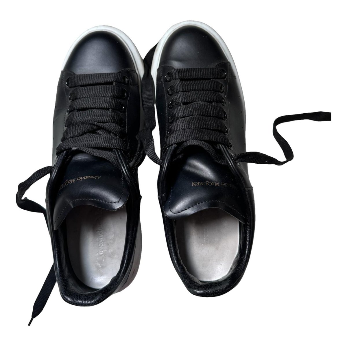 Oversize leather trainers