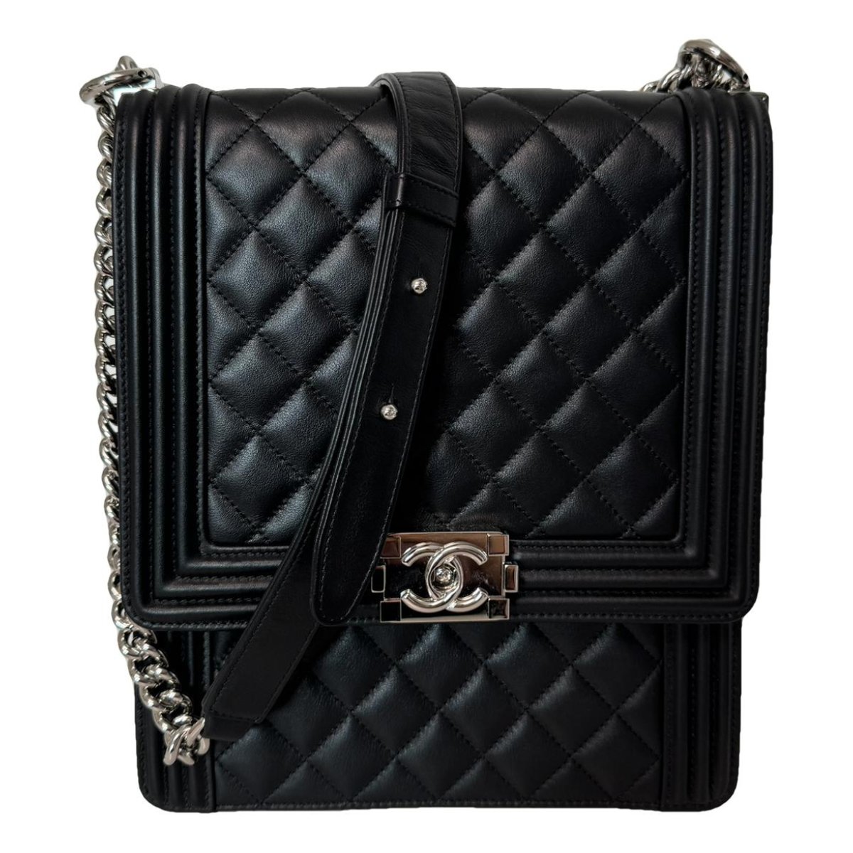 North South Boy leather crossbody bag