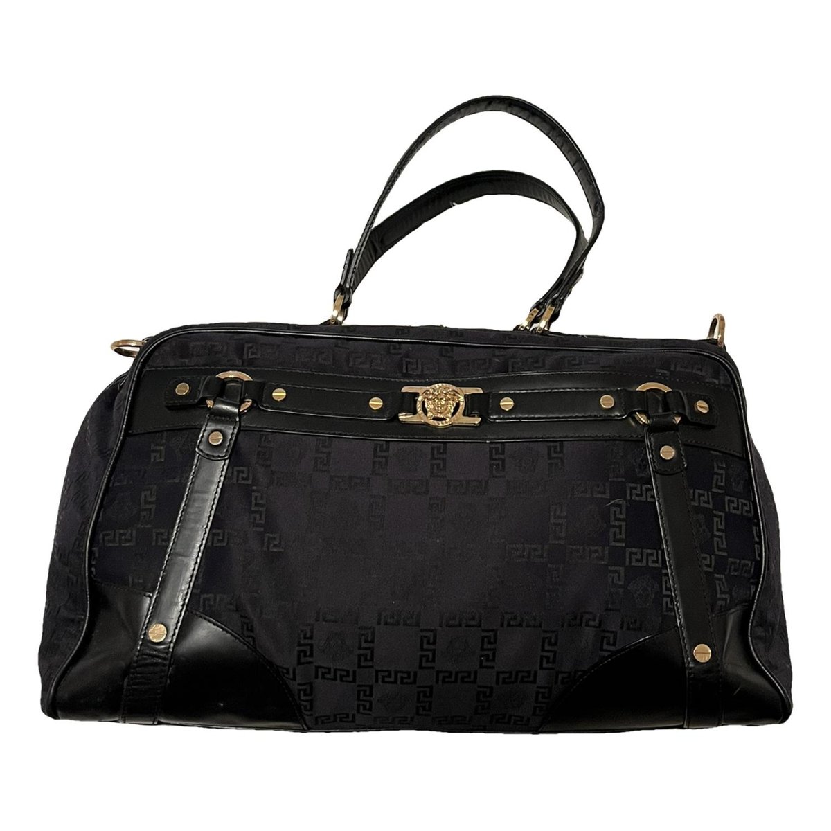 Leather travel bag