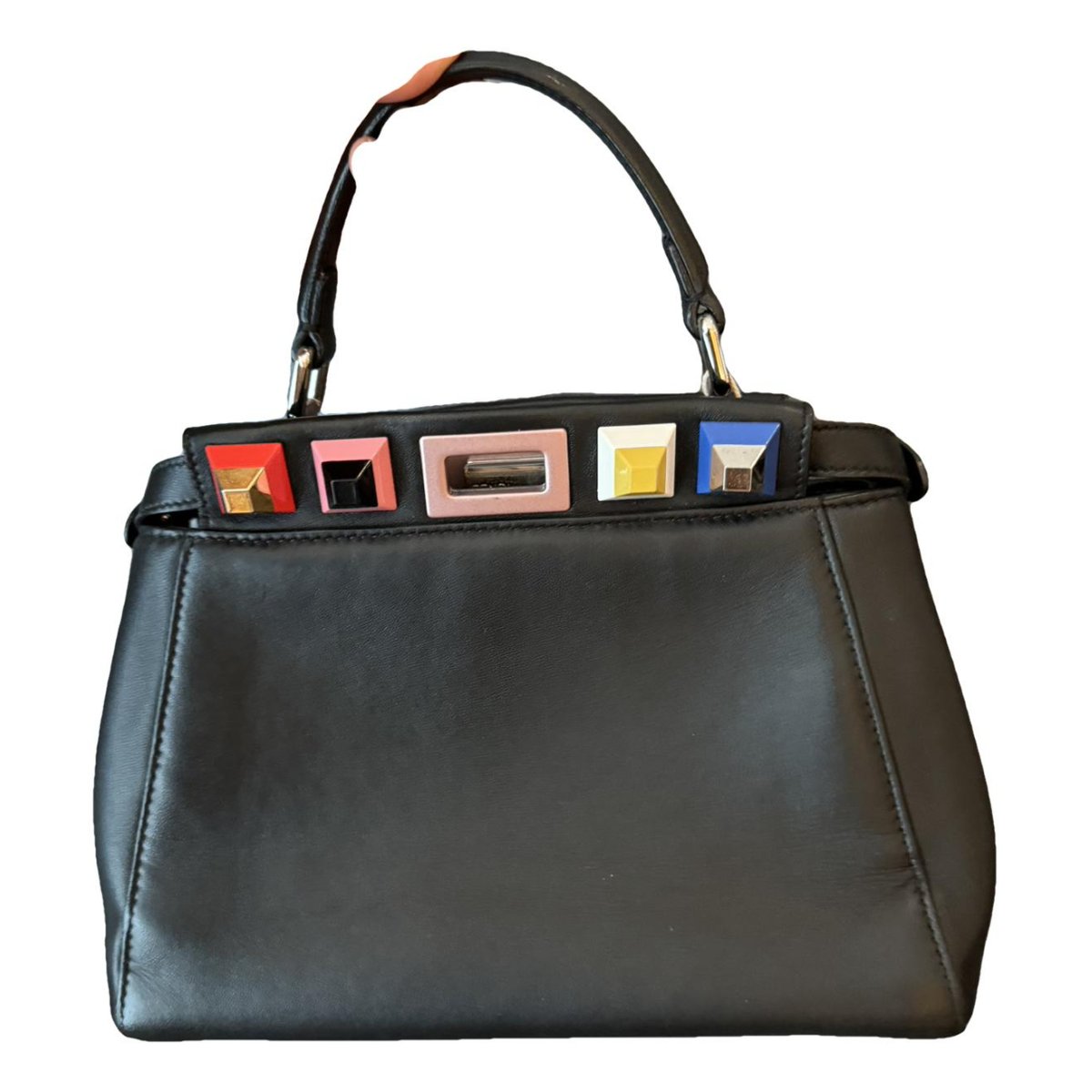 Peekaboo leather handbag
