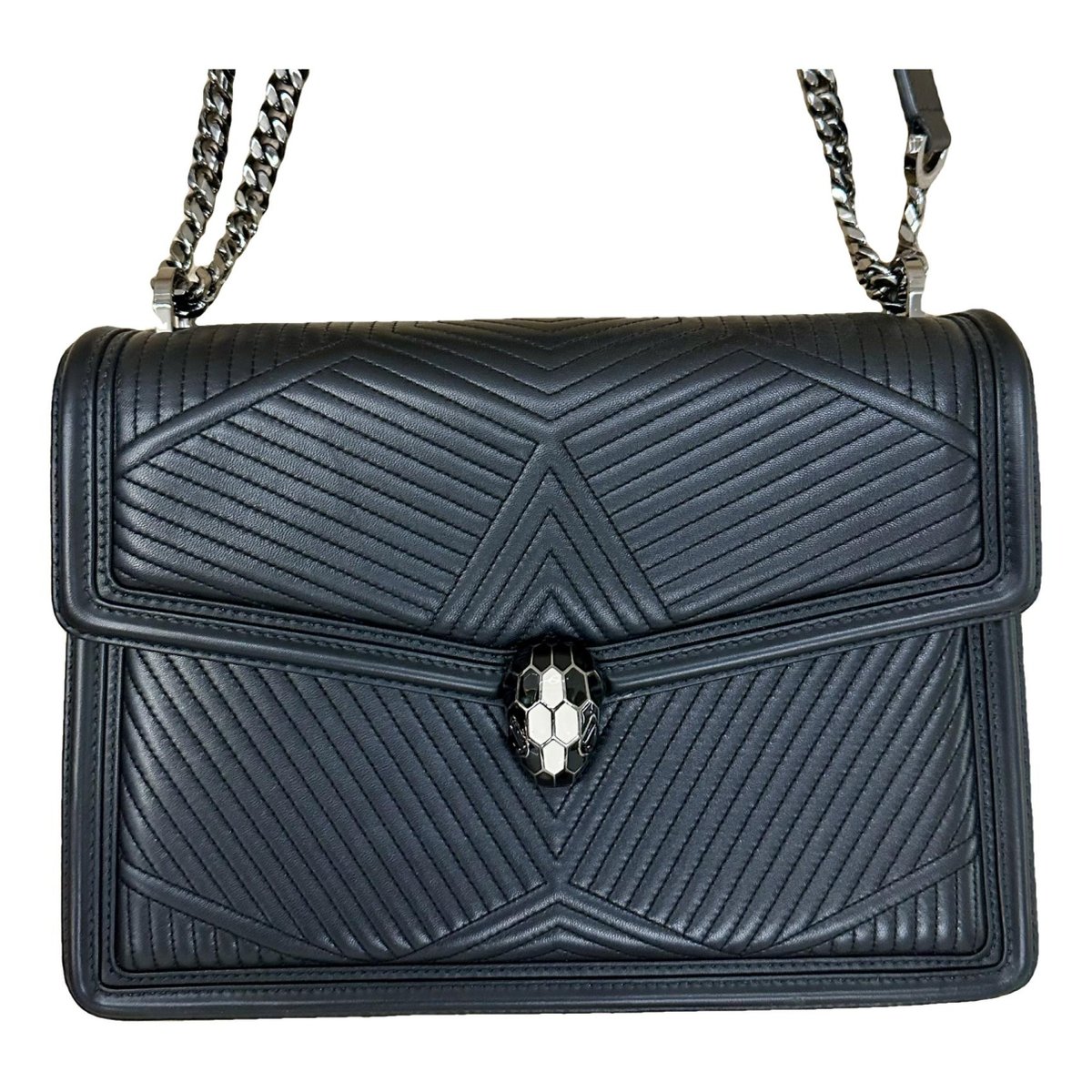 Serpenti leather handbag