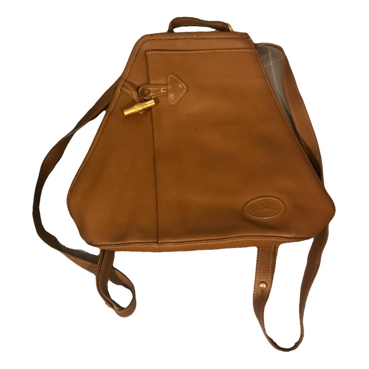 Foulonné leather backpack