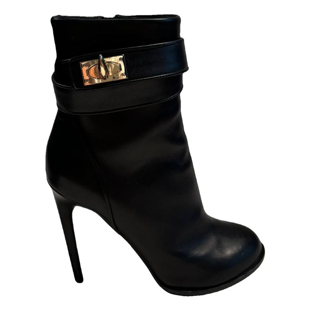 Shark leather biker boots