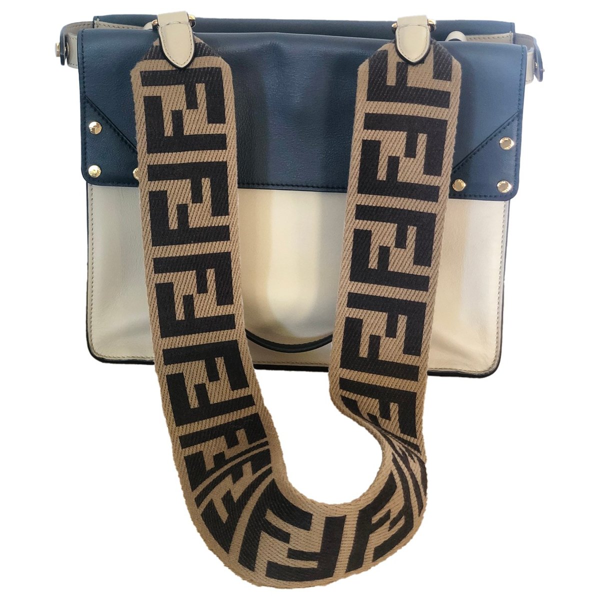 Flip leather handbag