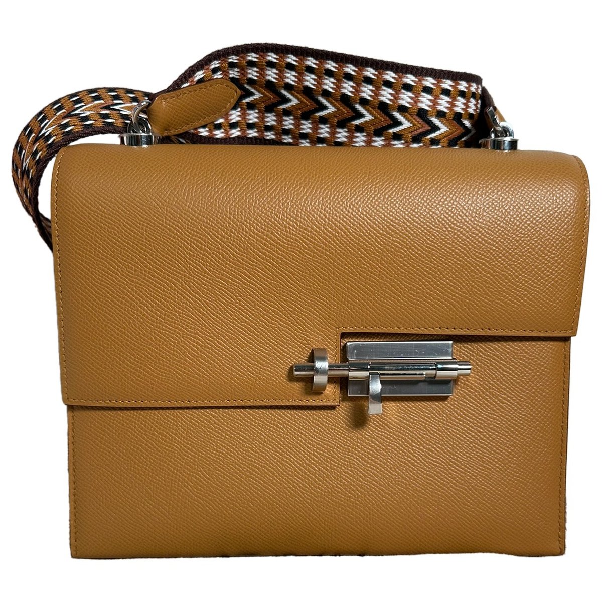 Verrou leather crossbody bag