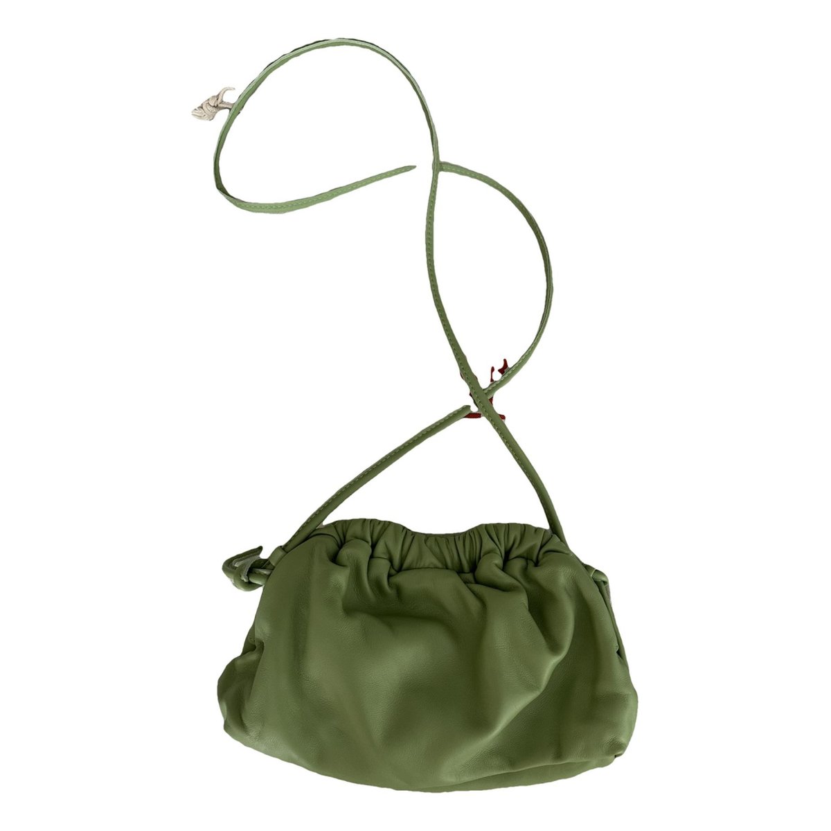 Cloud leather clutch bag