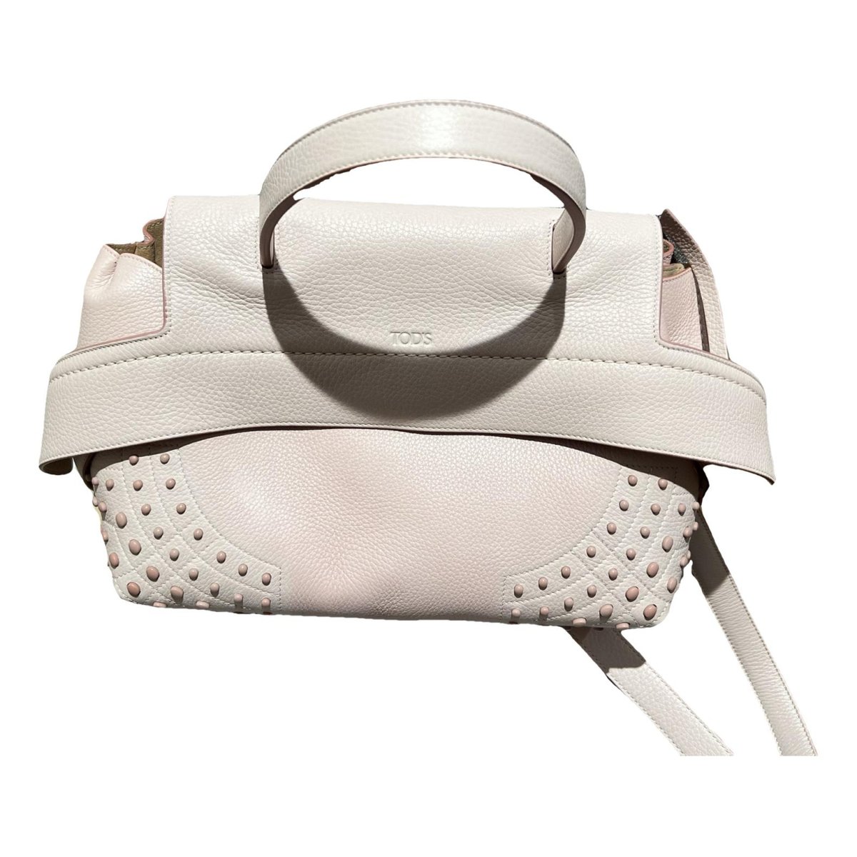 Wave leather handbag