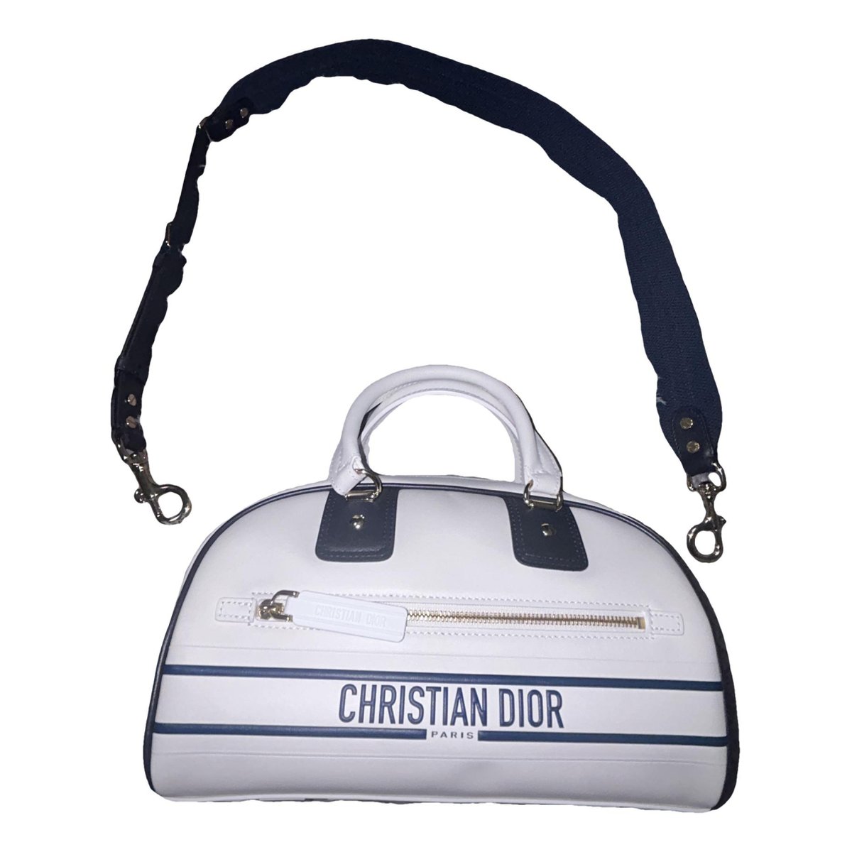 Dior Vibe Zip Bowling leather handbag
