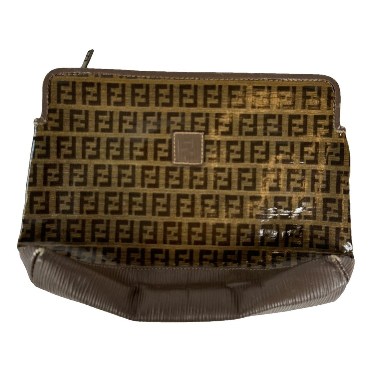Baguette patent leather crossbody bag