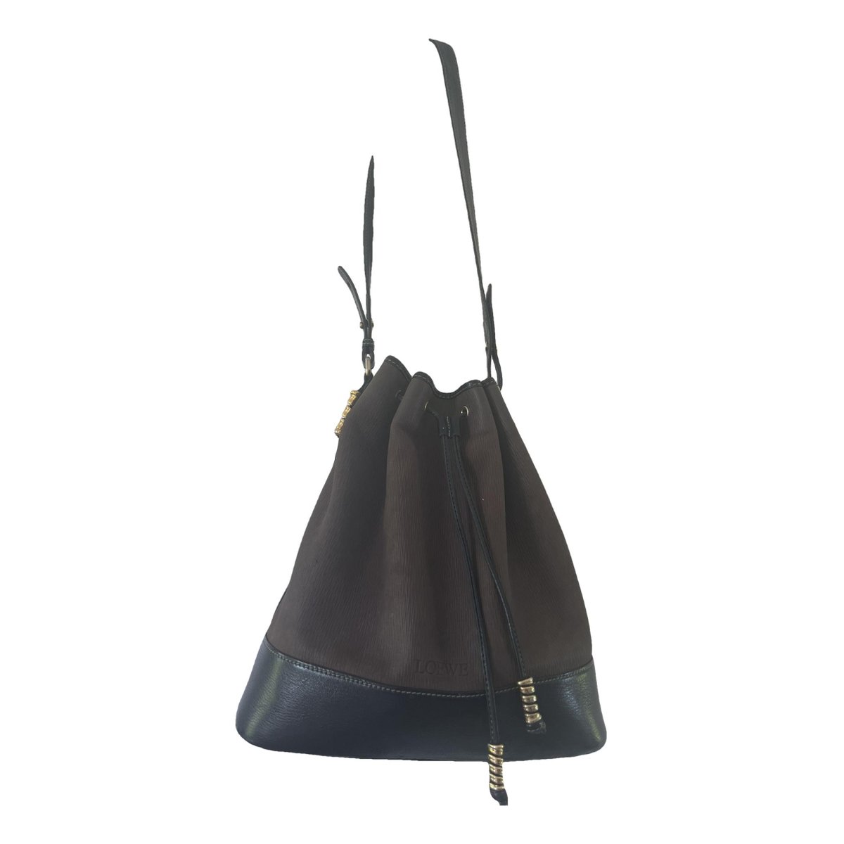 Balloon leather handbag
