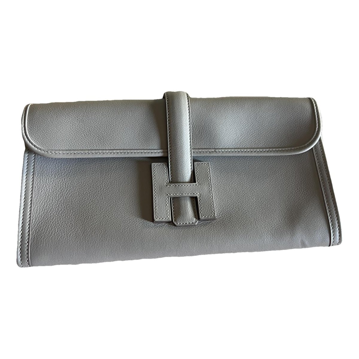 Jige leather clutch bag
