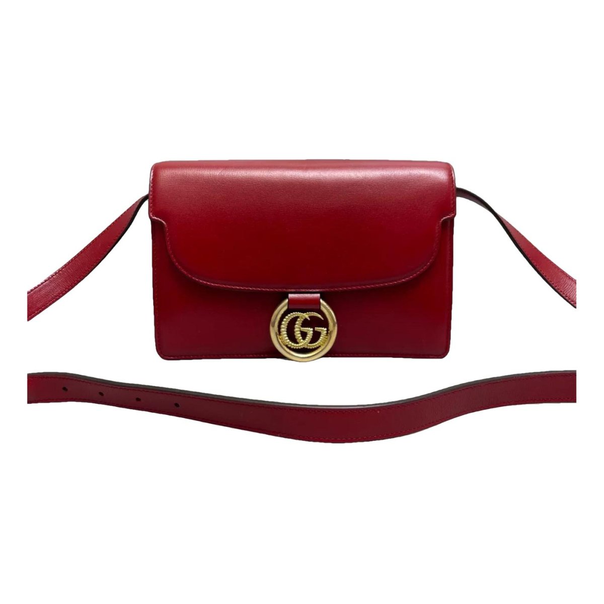 GG Ring leather handbag