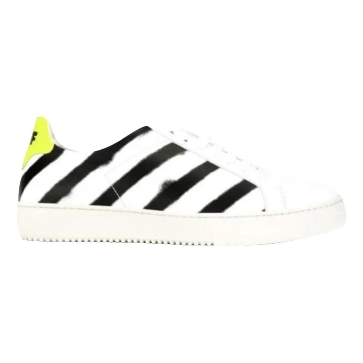 Diagonals leather trainers
