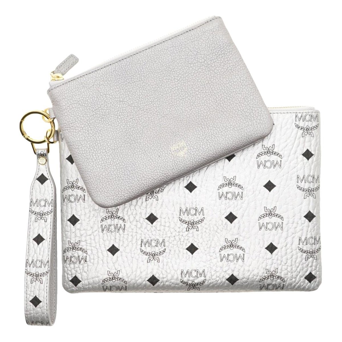 Stark leather clutch bag