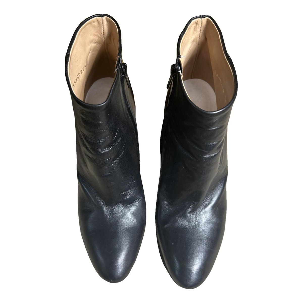 Tabi leather ankle boots