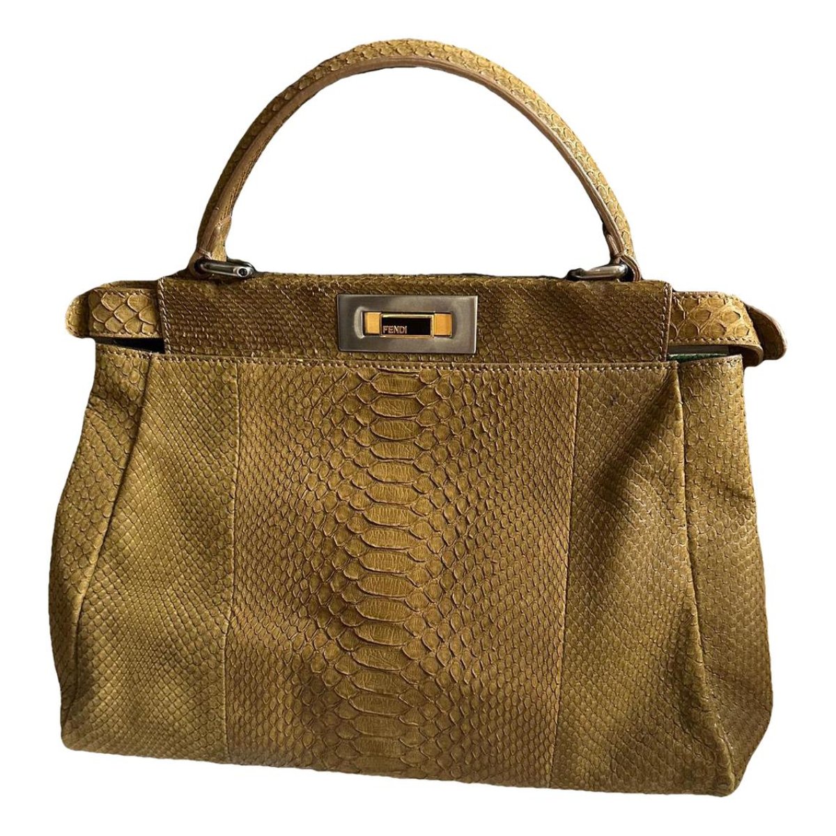 Peekaboo leather handbag