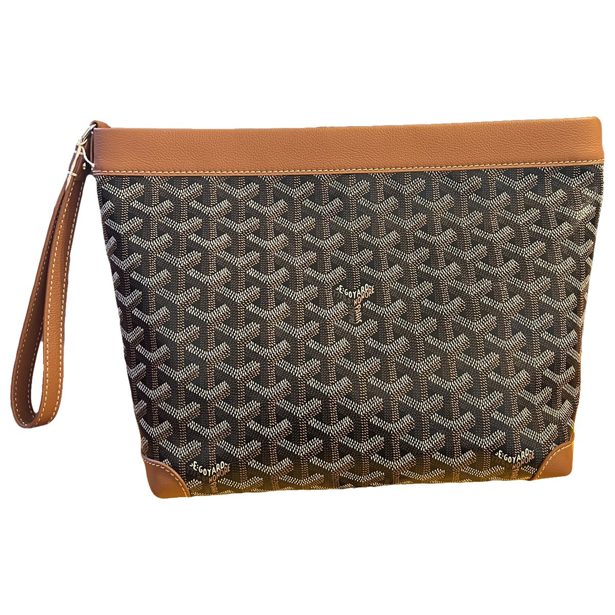 Jouvence leather clutch bag
