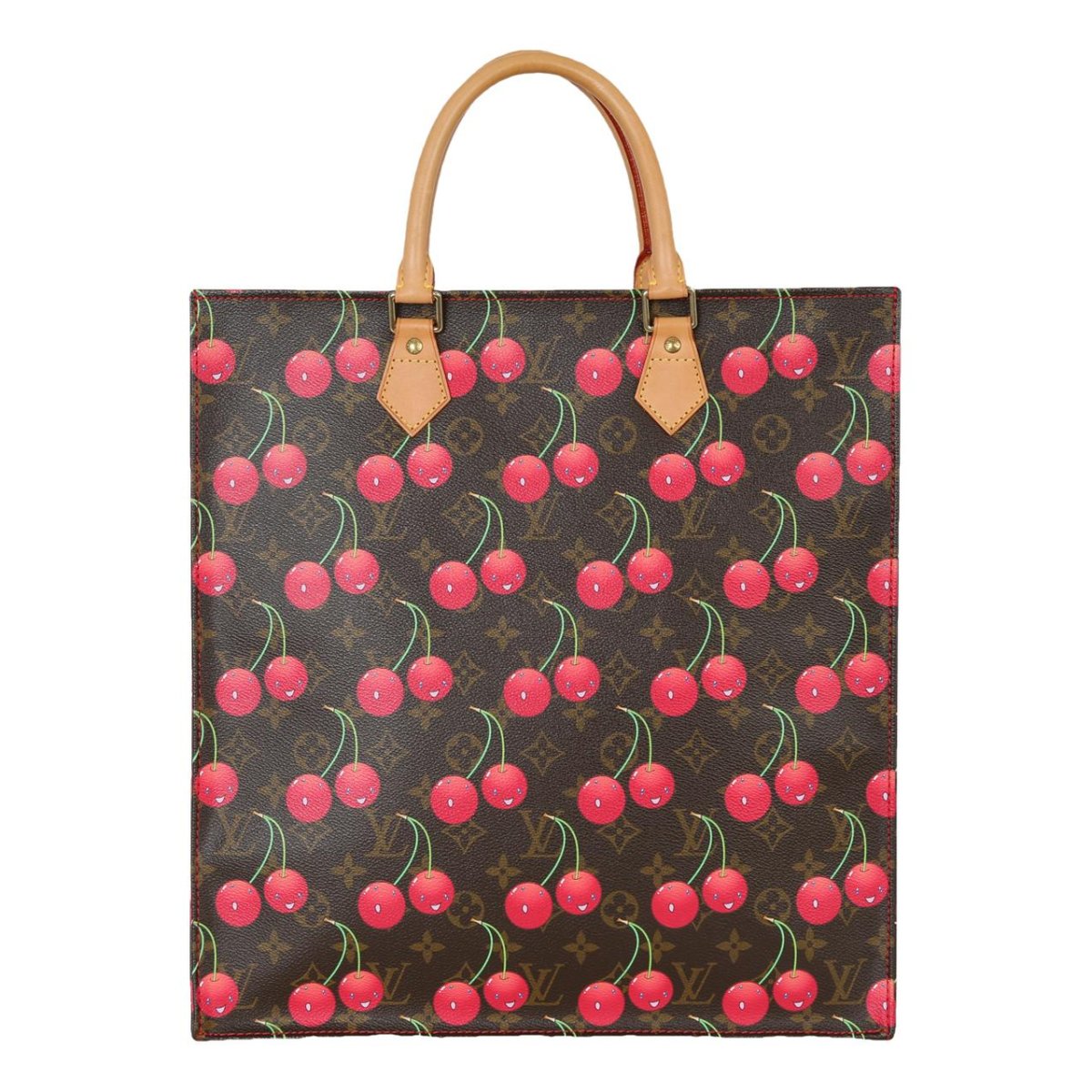 Plat leather tote