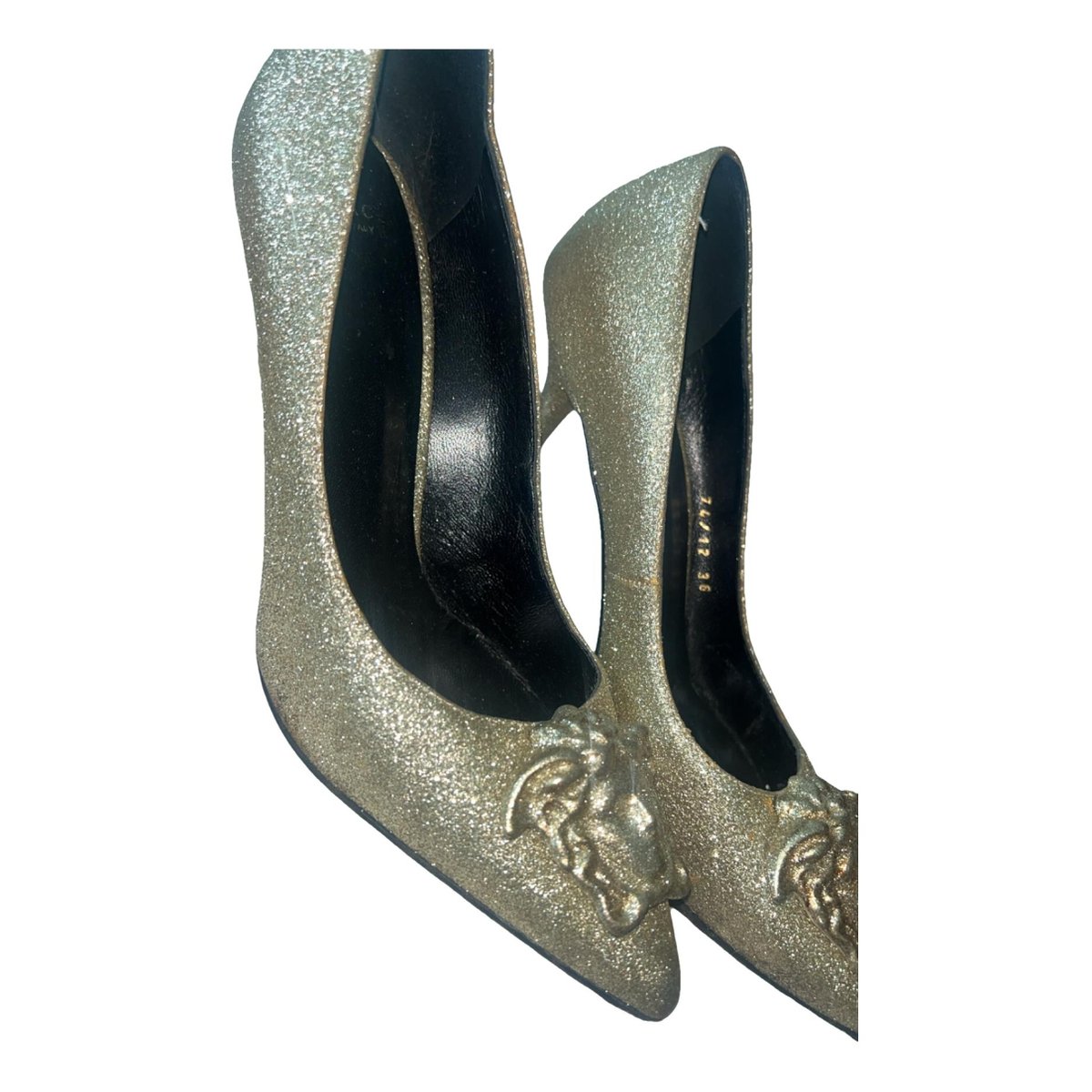 Medusa Aevitas glitter heels