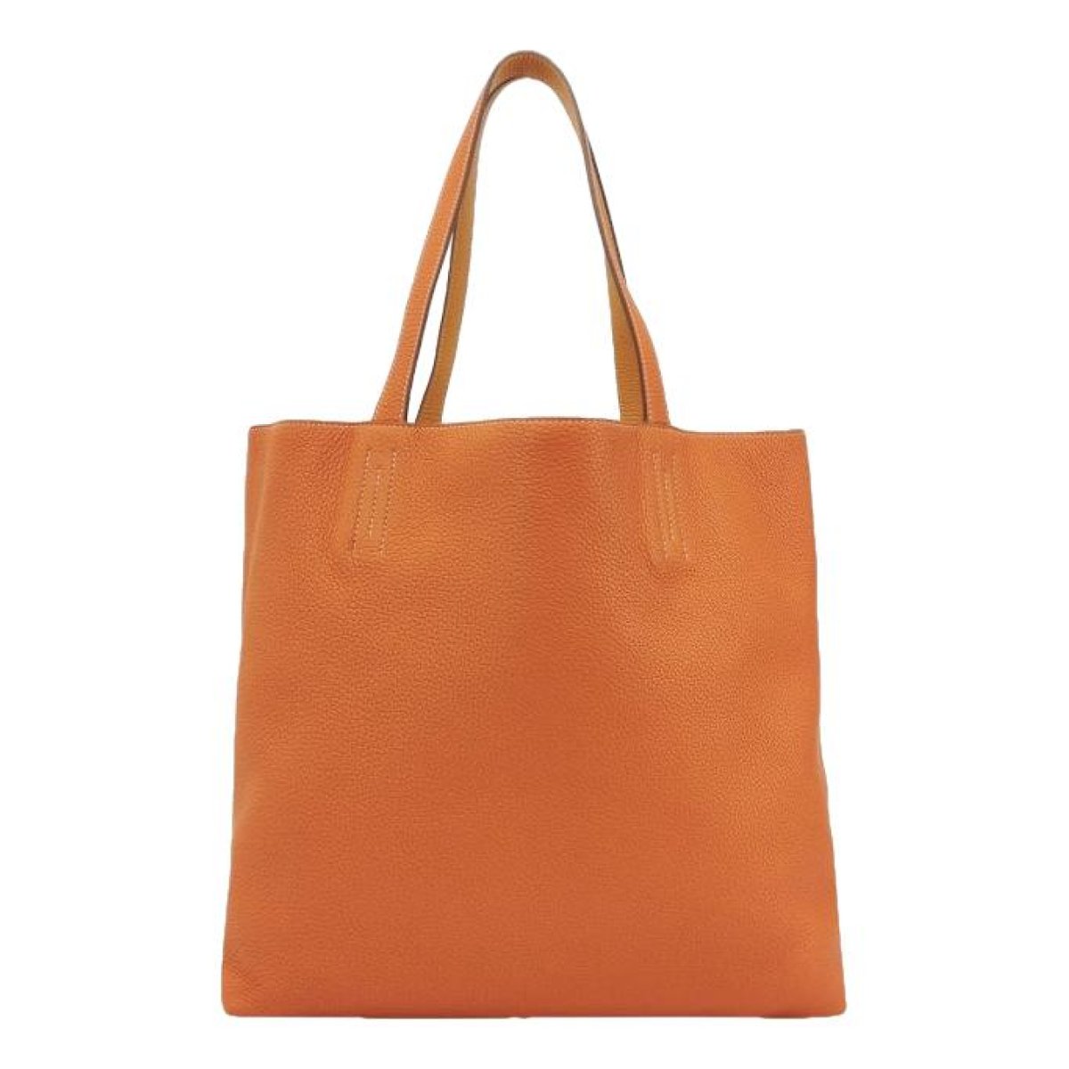 Double sens leather tote