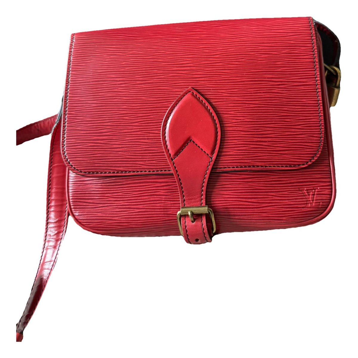 Cartouchière leather crossbody bag