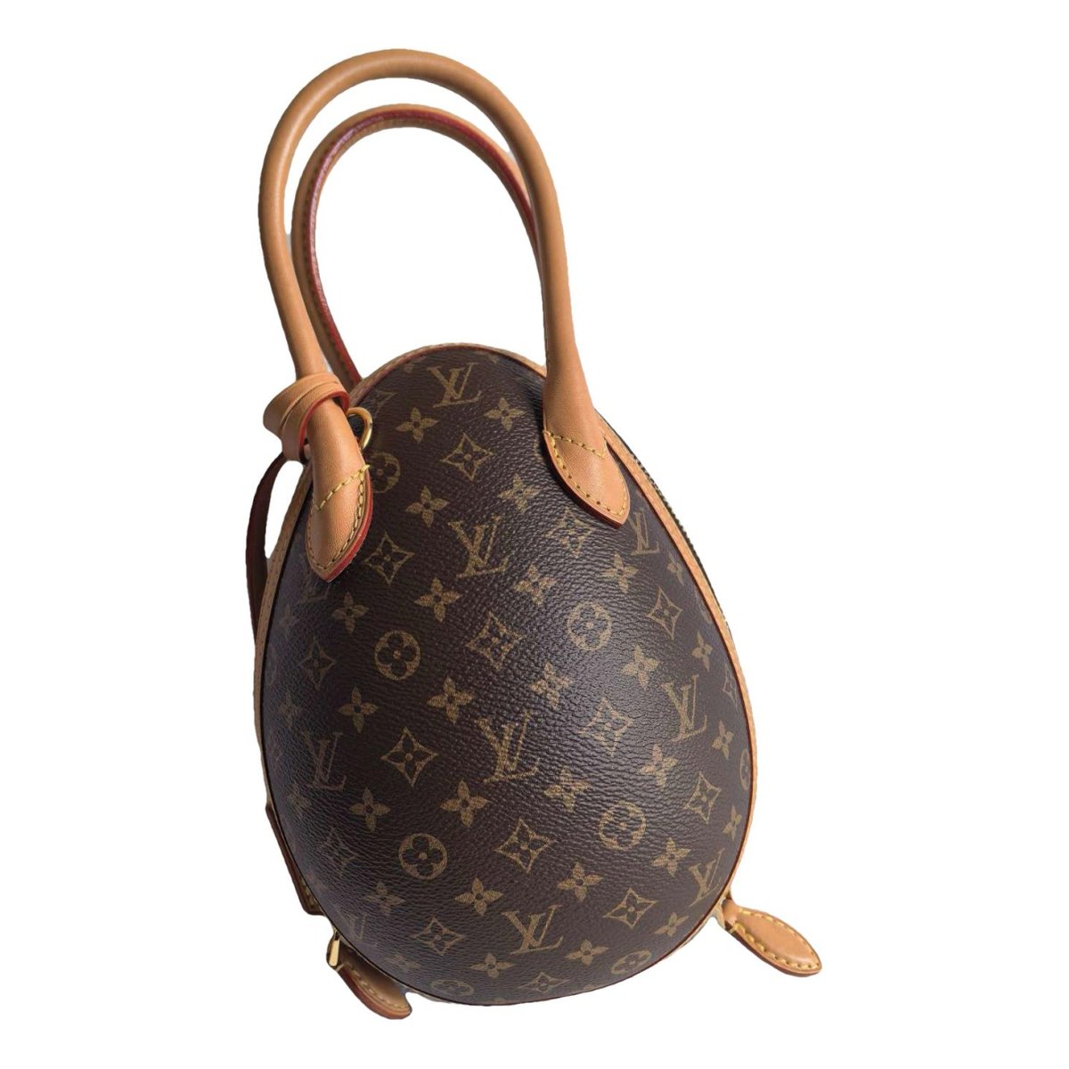 Egg bag leather handbag