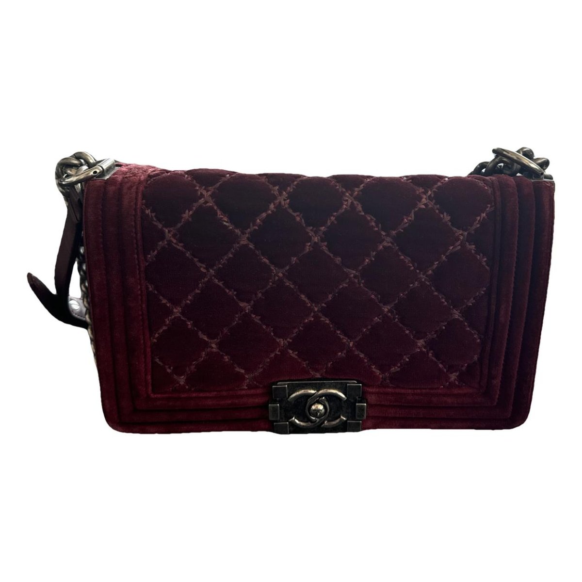 Boy velvet crossbody bag