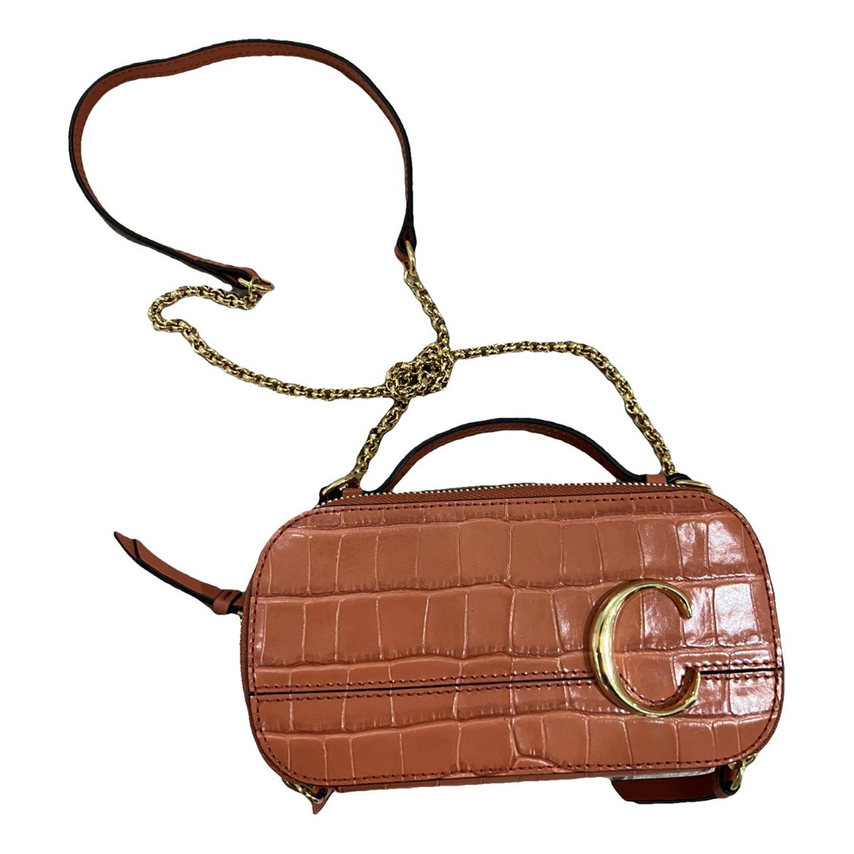 C leather crossbody bag