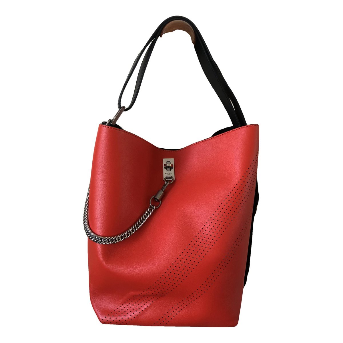 Seau GV Bucket leather handbag