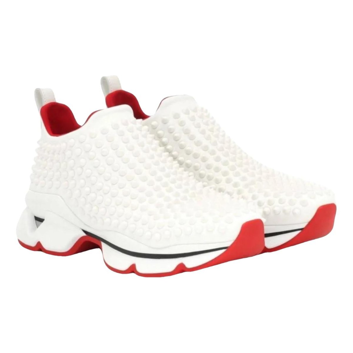 Spike Sock leather trainers