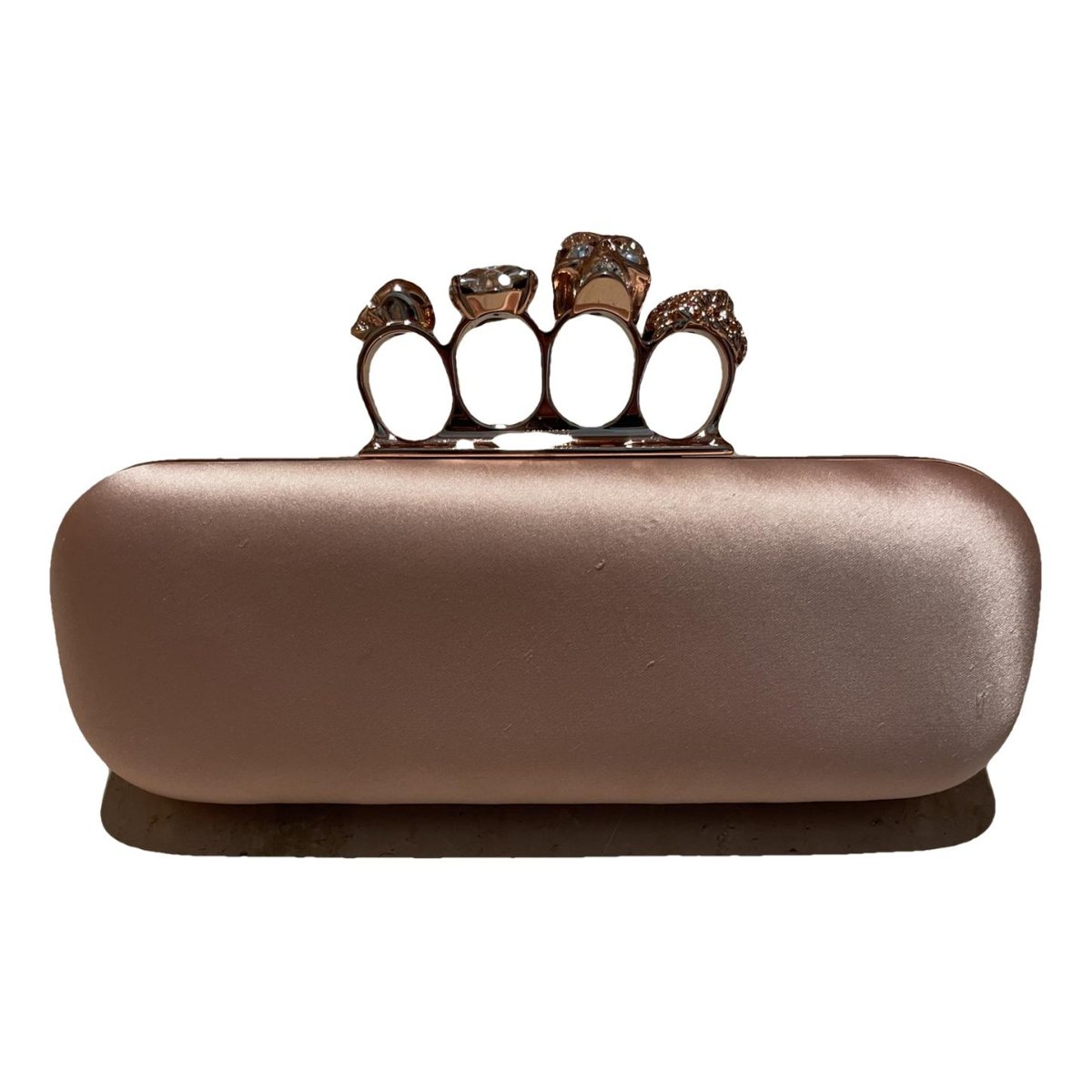 Knuckle silk clutch bag