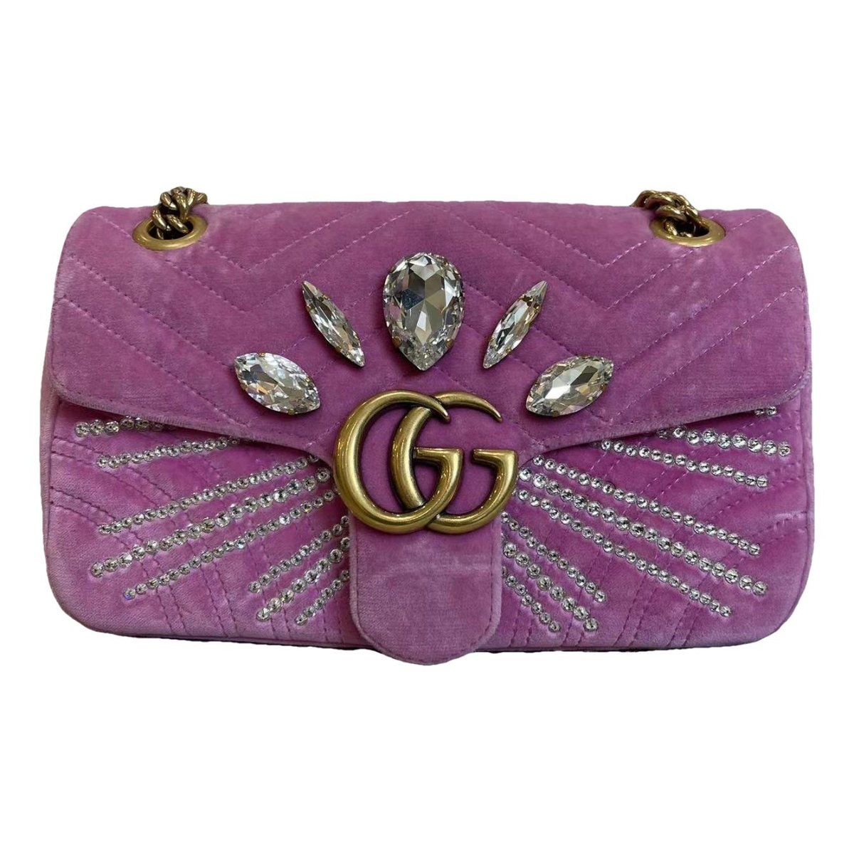 GG Marmont Flap leather handbag