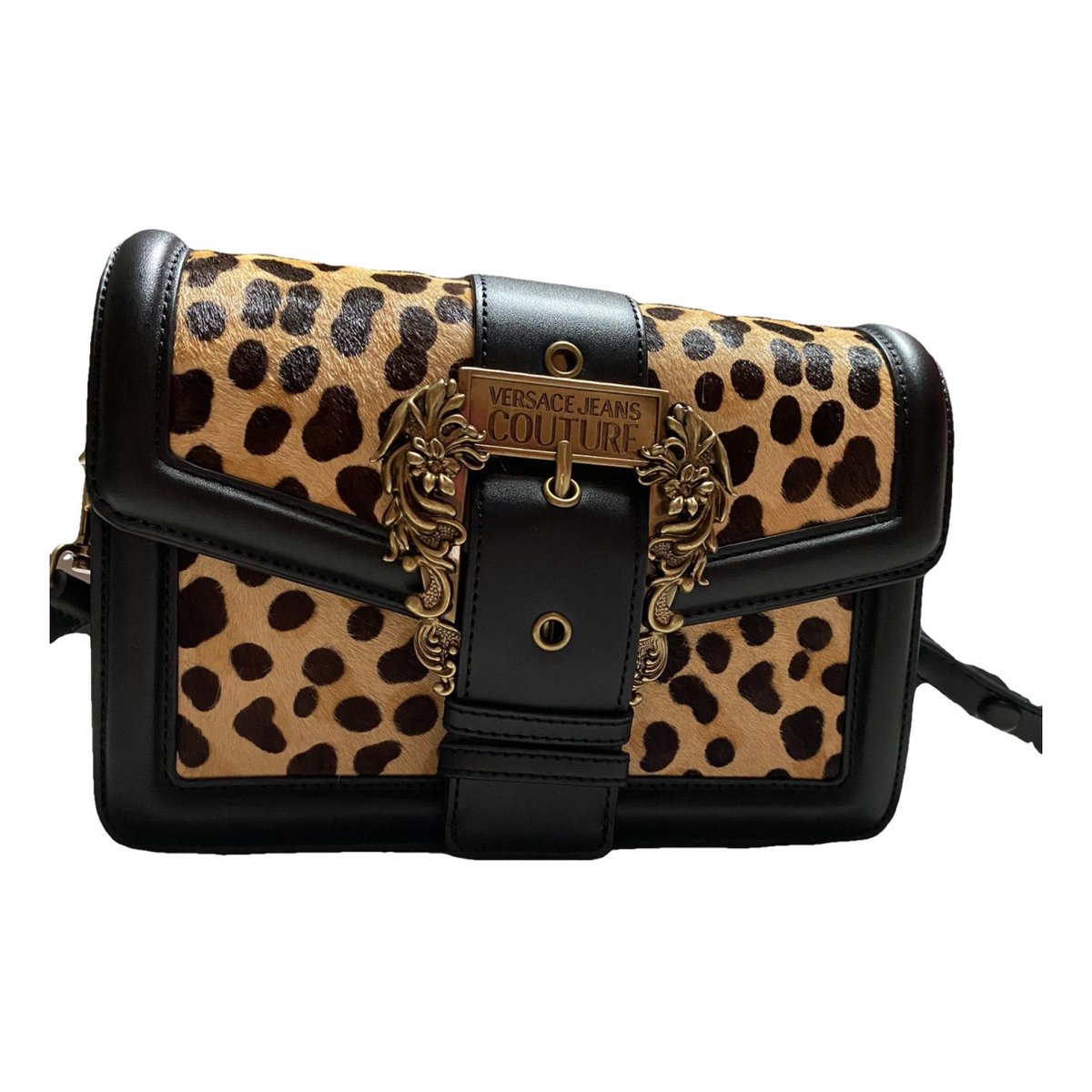 Faux fur crossbody bag