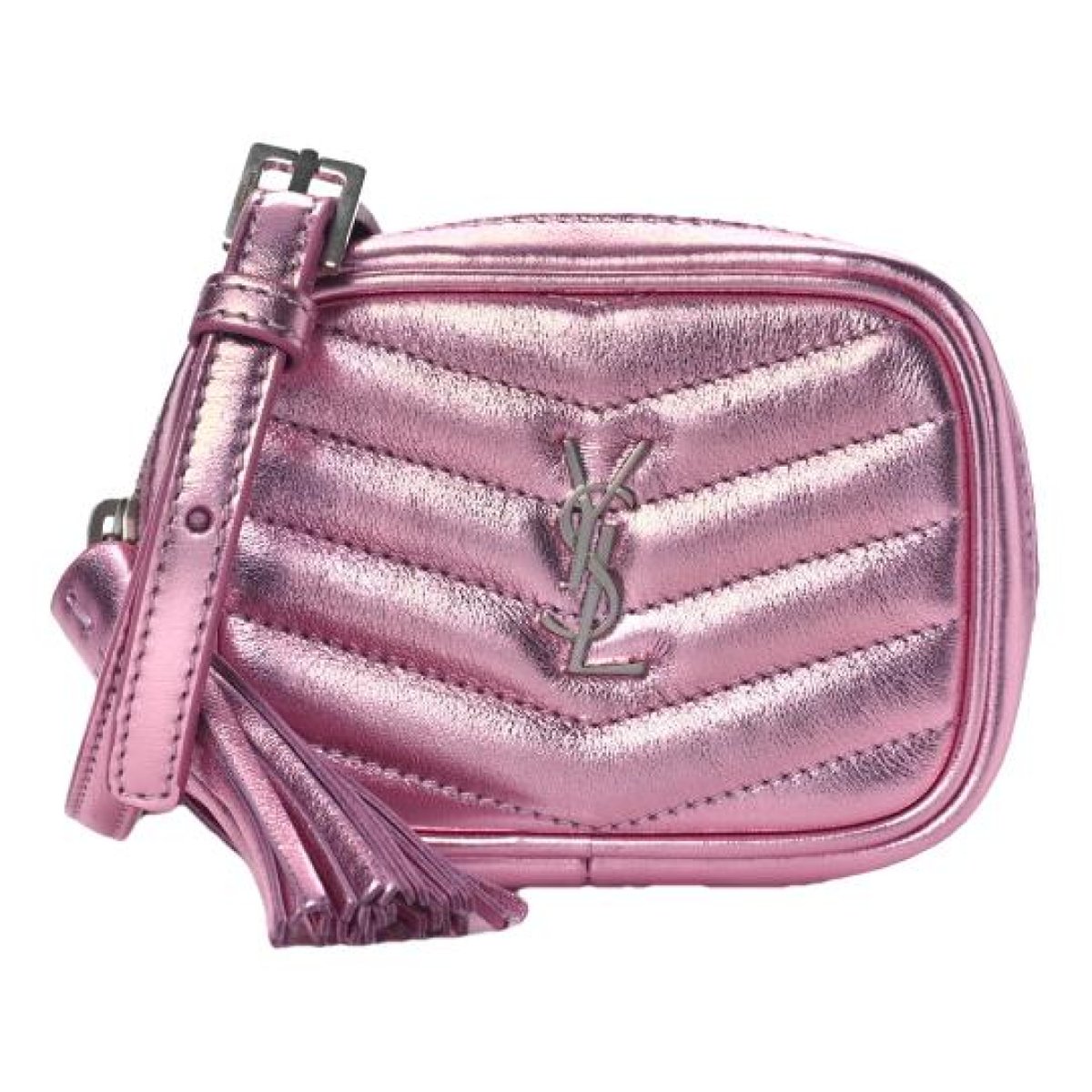 Loulou leather clutch bag