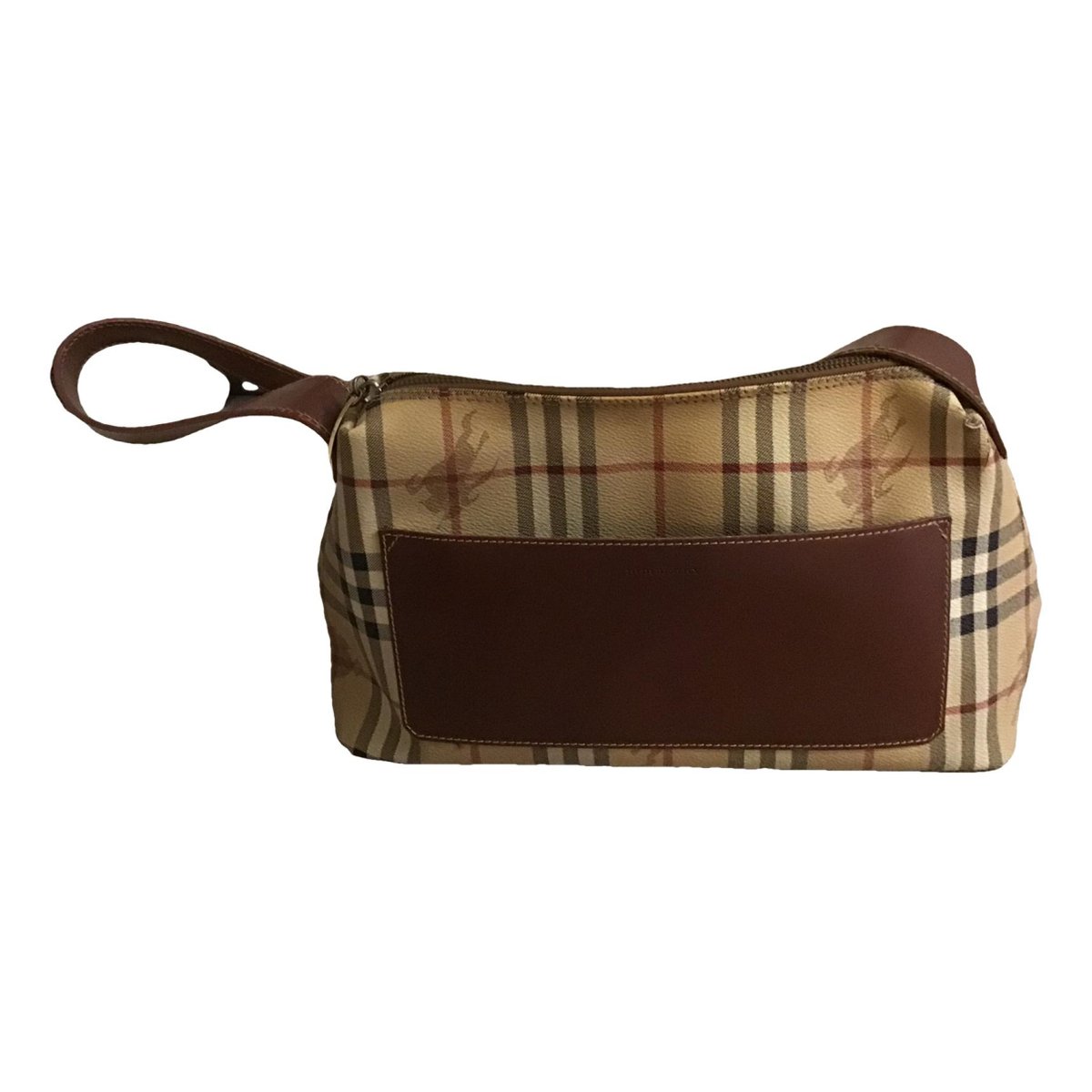 Title leather handbag