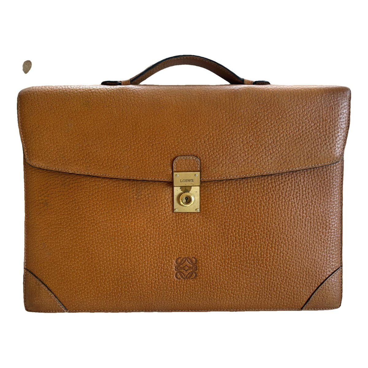 Postal leather handbag