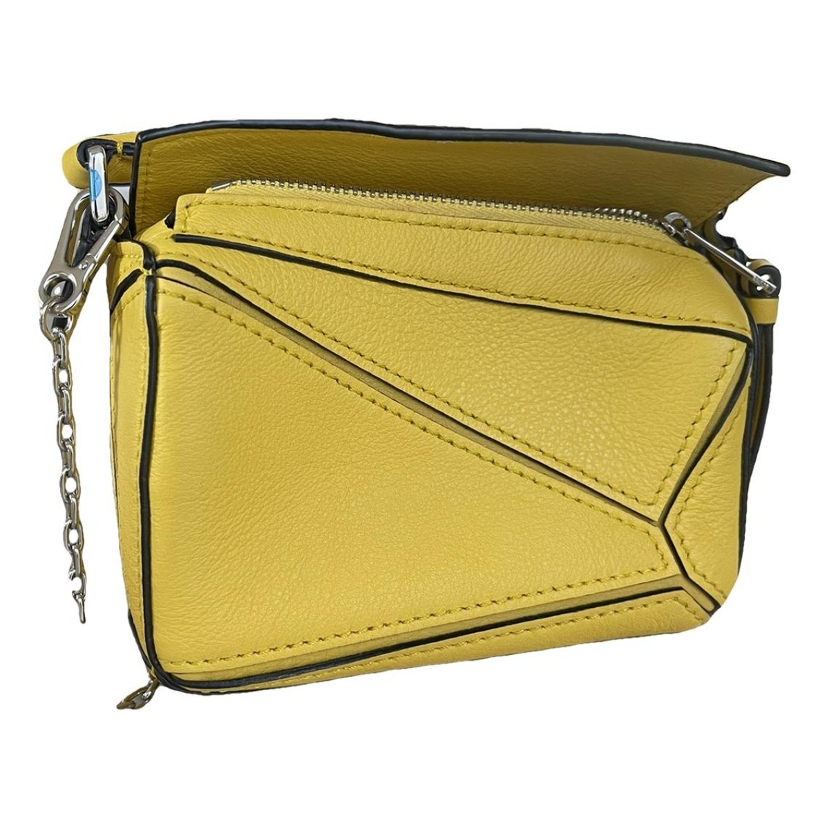 Puzzle leather handbag