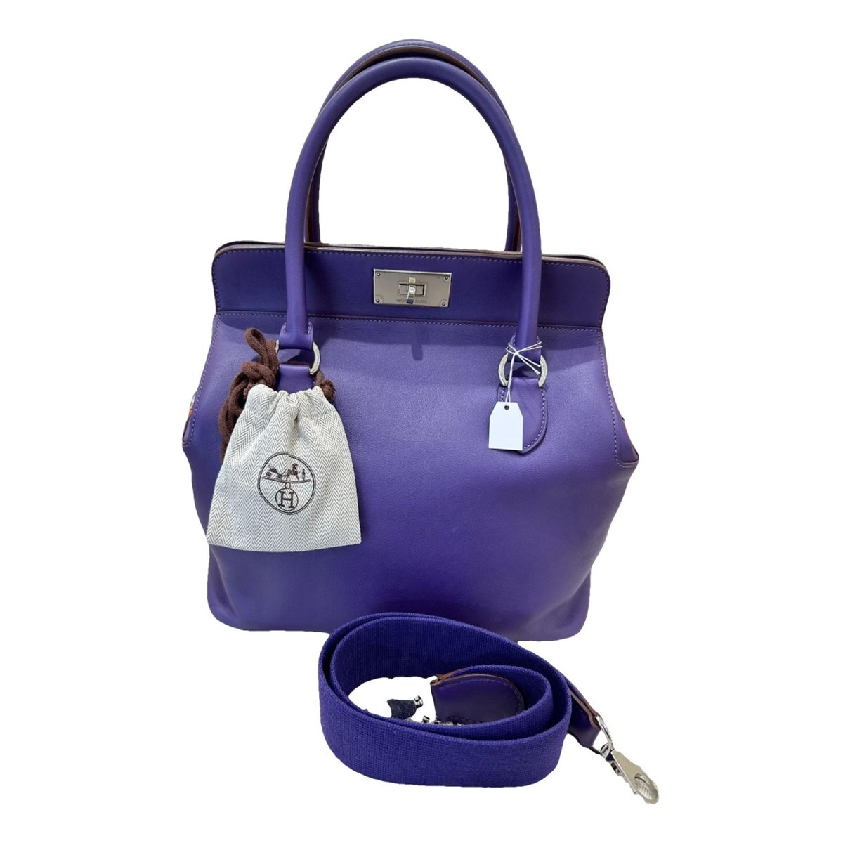 Toolbox leather handbag