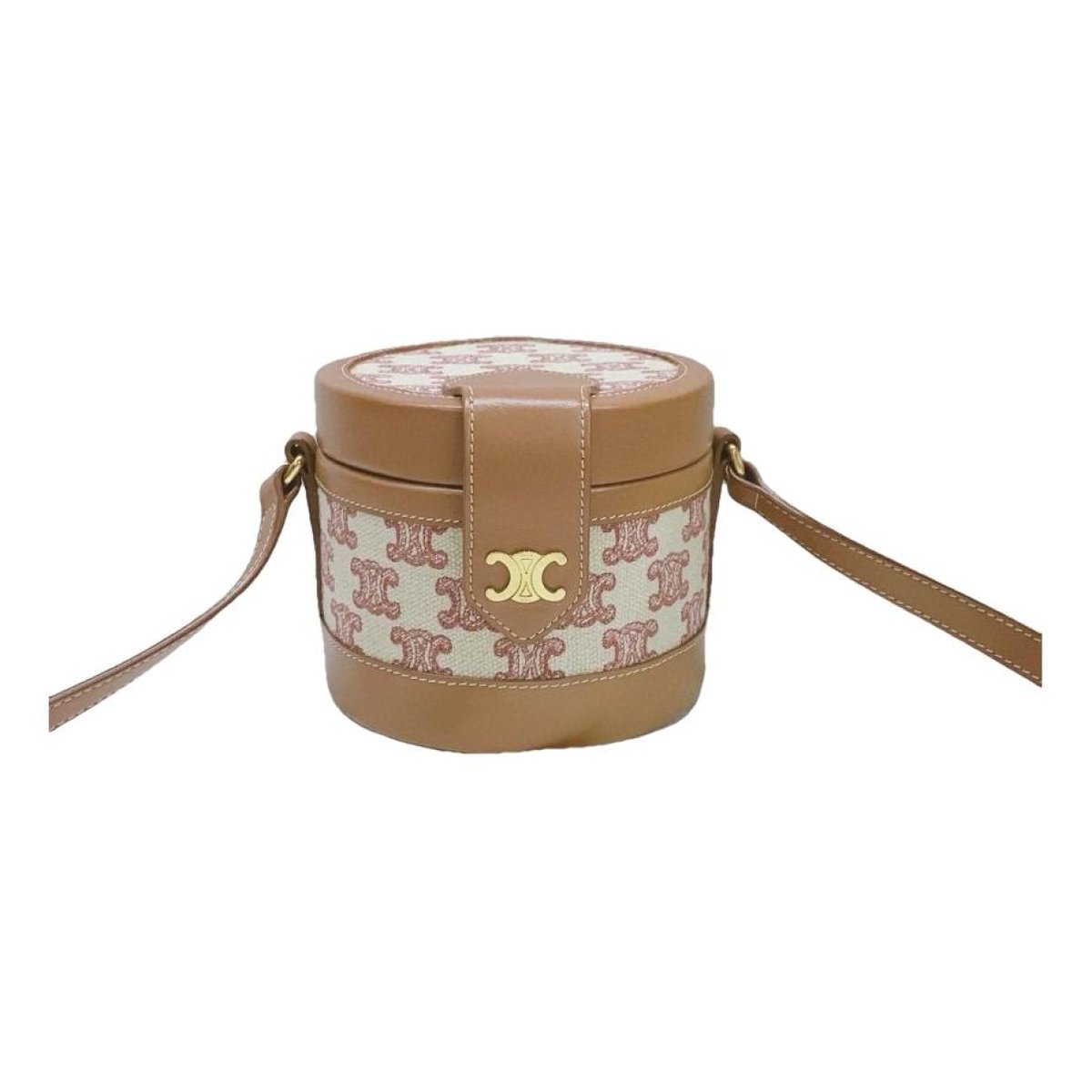 Tambour leather handbag