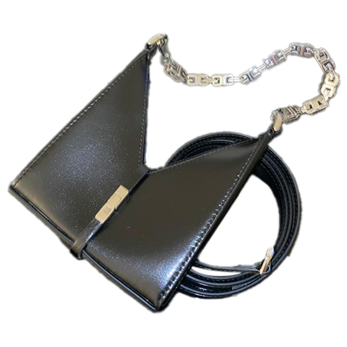 Cut Out leather crossbody bag