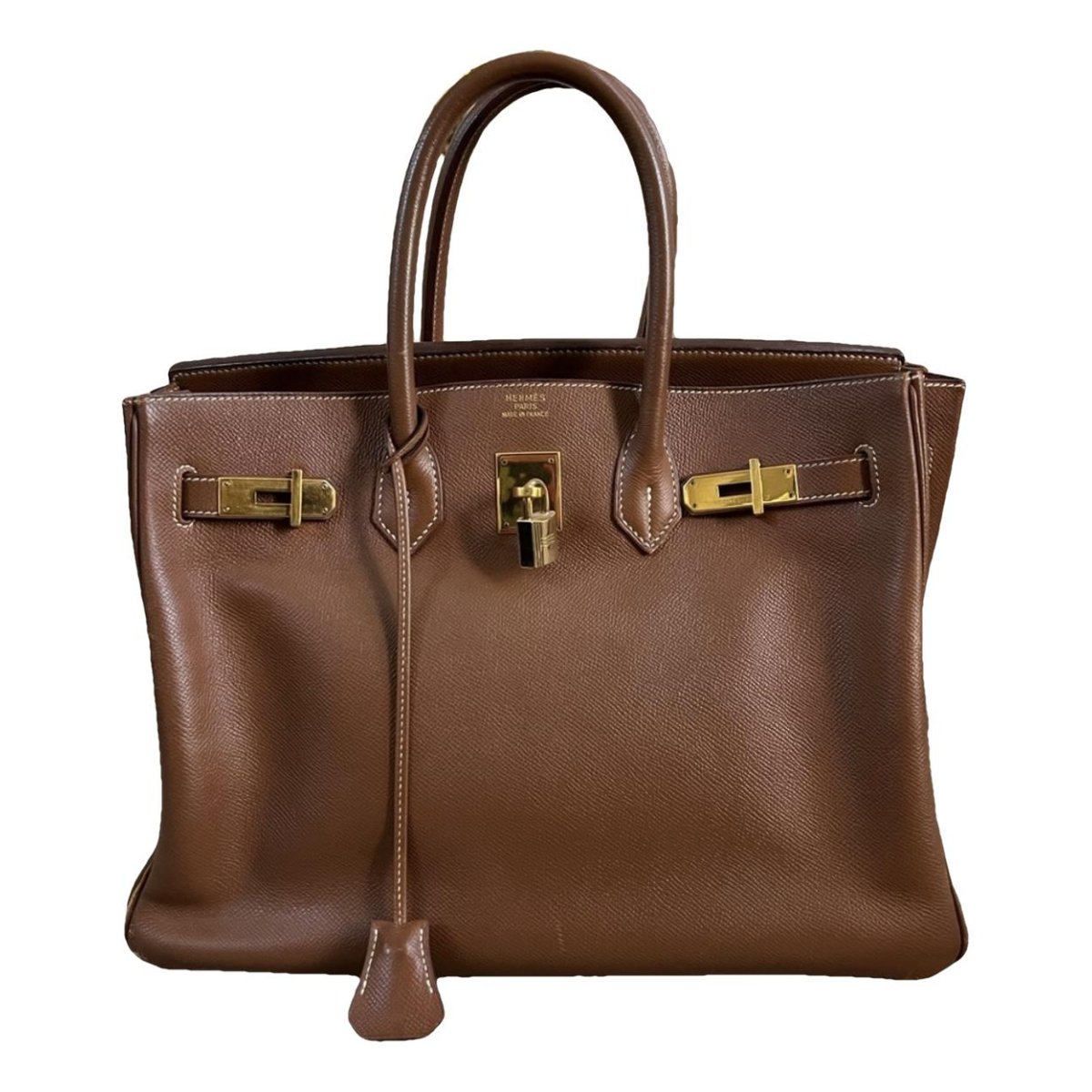 Birkin 35 leather handbag