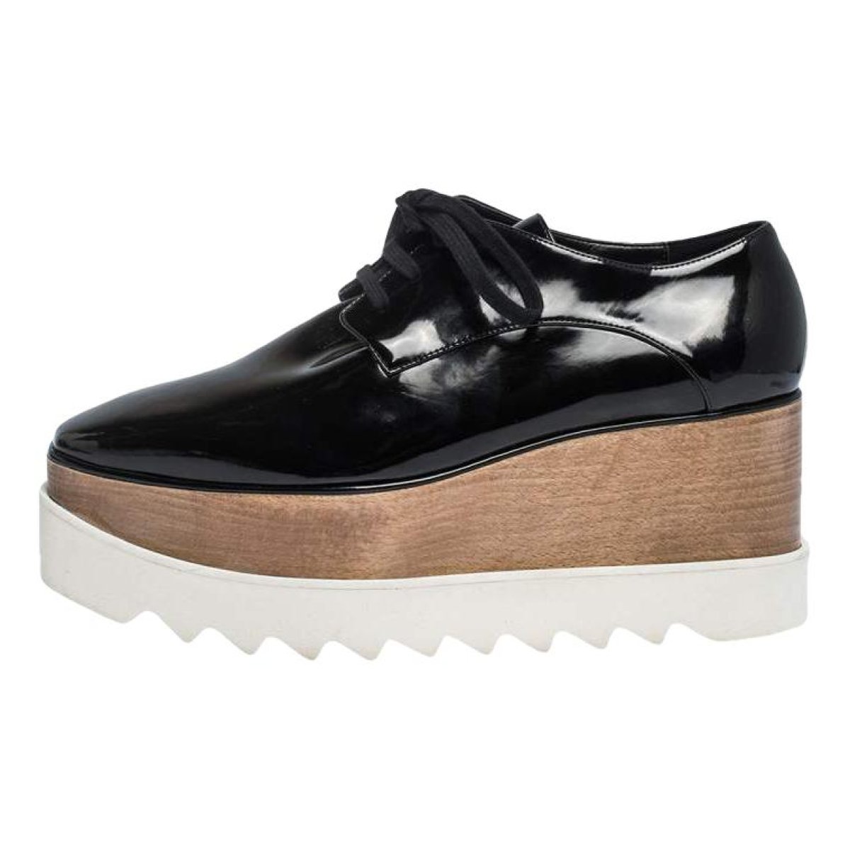 Elyse patent leather lace ups
