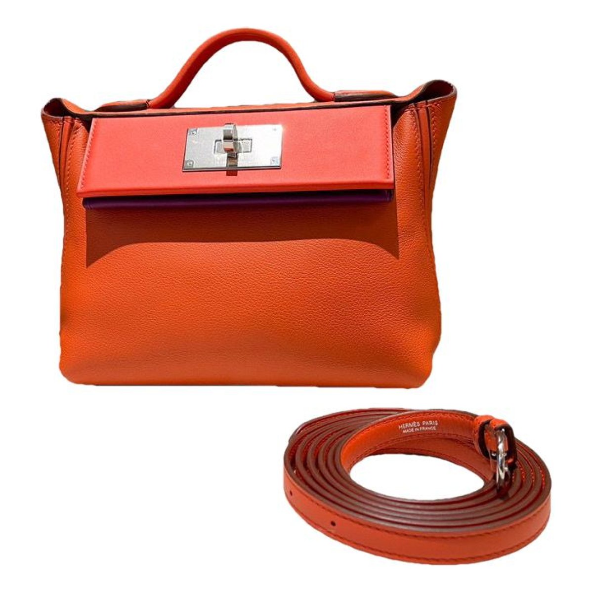 24/24 leather handbag