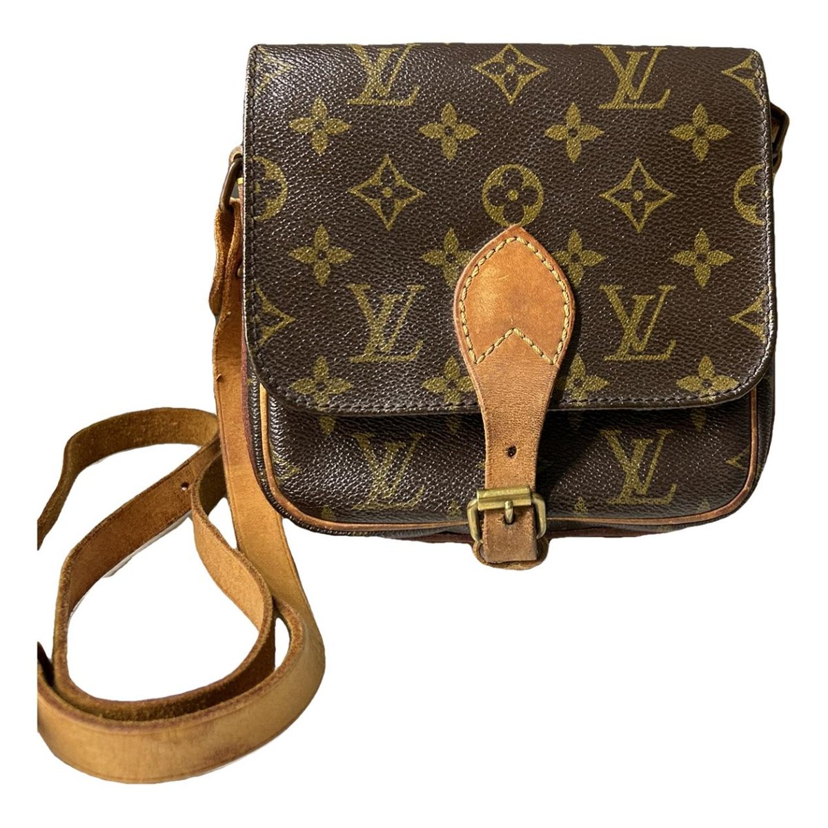 Cartouchière leather crossbody bag