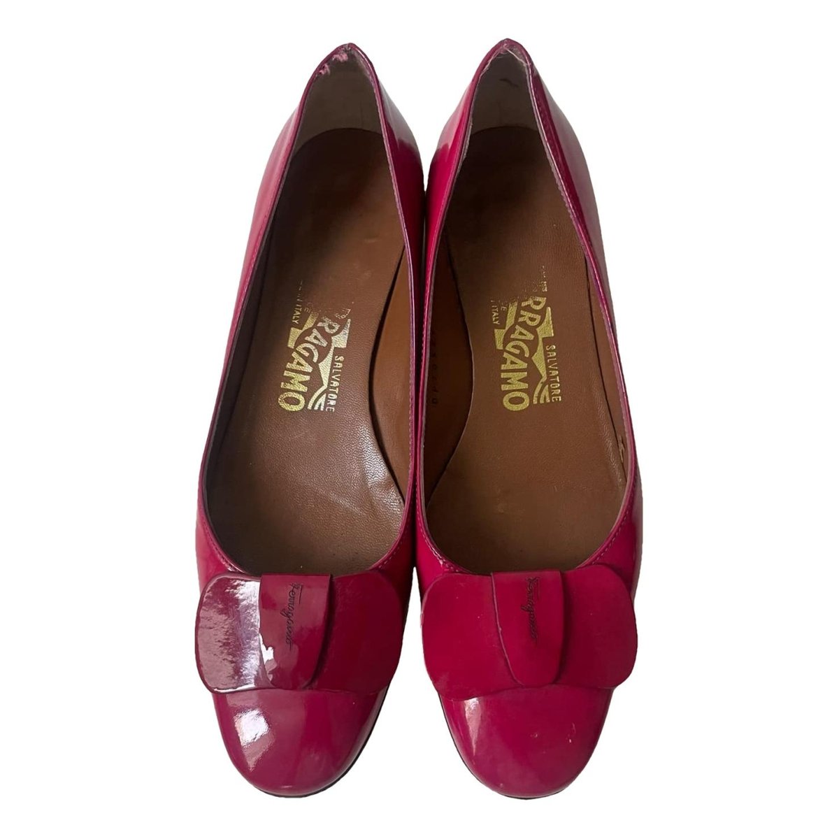 Vara patent leather ballet flats