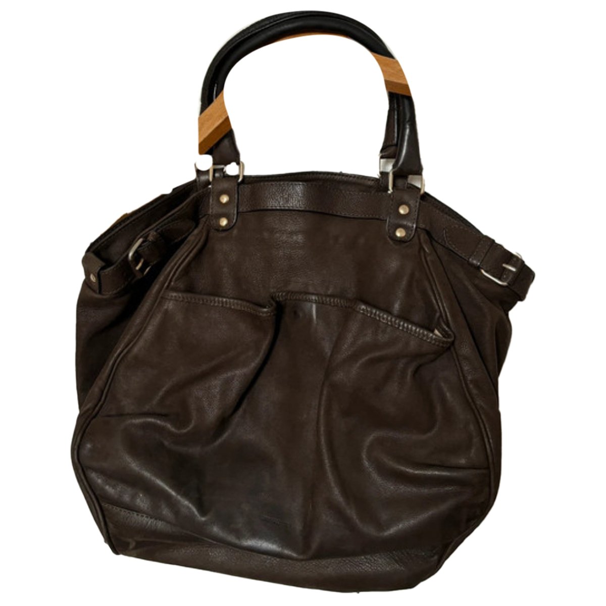 Lune leather handbag