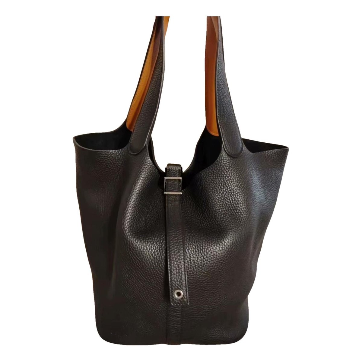 Picotin leather tote